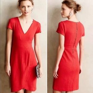 NWOT Maeve / Anthropologie Red Mini Dress (Size L)